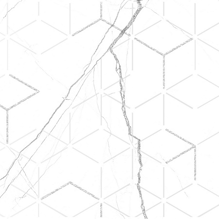 Декор Siluet белый 500*250 GT124VG Global Tile *1/7