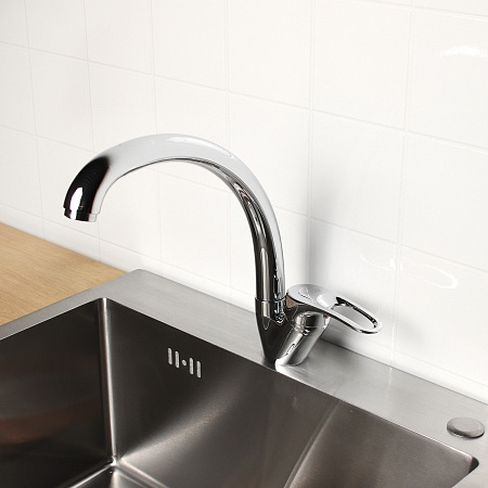 Смеситель для кухни Potato P59215 высокий излив *1/10