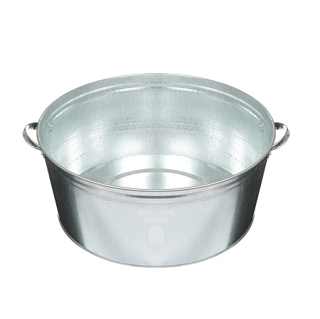 Таз металл. оцинкованный  38л круглый, с ручками ("УралИНВЕСТ" Лысьва) *1/5