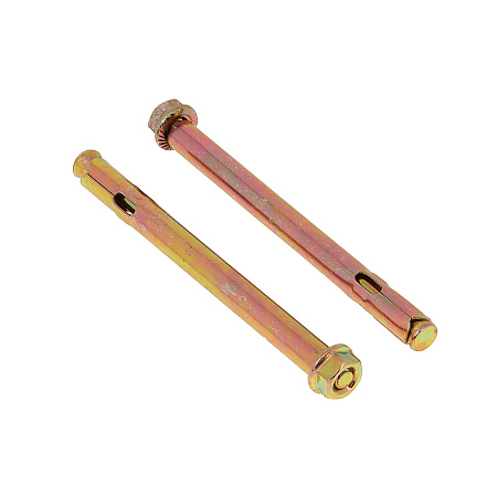 Анкерный болт с гайкой  М8х100мм (2шт) пакет BROZEX  *10/100