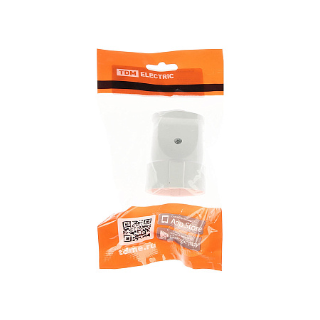 Розетка кабельная 2П б/з 10А 250В белая  TDM SQ1806-0129  *1/20/200