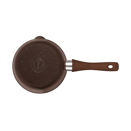 Кастрюля алюмин. антипригарная "Kukmara" "Мраморная" кофейный 1,5л Дл.с..р,Ст.кр.с нос. кмк0156а*1/3