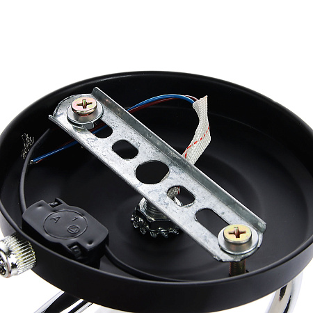 Бра N1944/1W BK+CH E27 1*40Вт (250*280*160)  VERNER LIGHTING *1