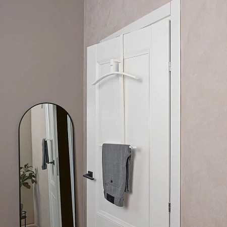 Вешалка надверная/настенная "Торонто 12" шир.440мм Белый ВКНТ12 Б ("ЗМИ") *1