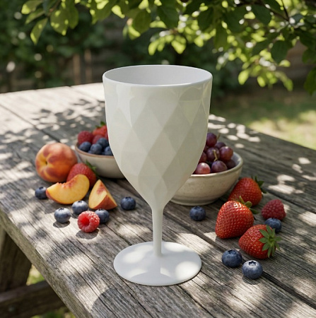 Бокал пластм. "Стокгольм" 360мл, Белый PT400512048 "Plast Team" *1/25