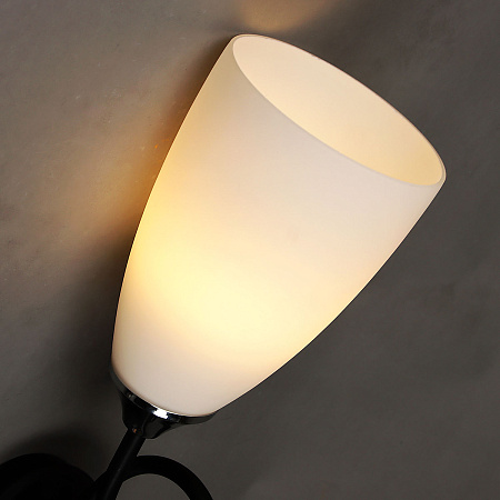 Бра N1684/1W BK+CH E27 1*40Вт (330*170*130)  VERNER LIGHTING *1