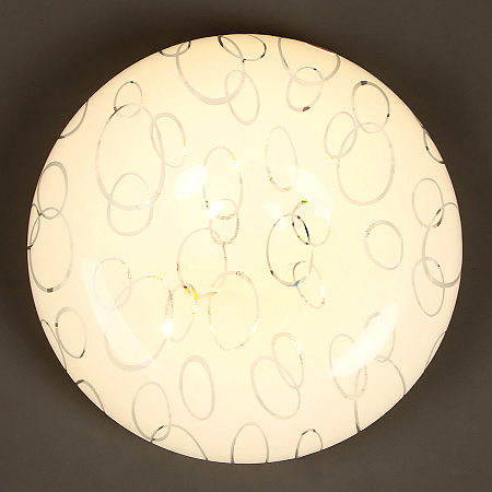 Светильник светодиодный акриловый 270мм 24W 8013/12W*2 3121 LED 3р(т.и хол.свет,смеш)б/п S=10м2VERNER LIGHTING *1/20