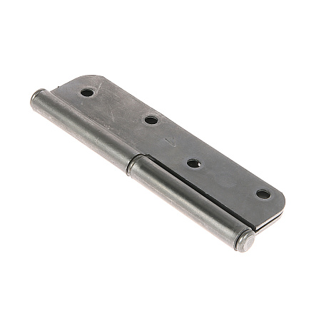 Петля накладная 130мм б/покрытия ЛЕВАЯ (комплект 2 шт+саморезы) ДомоСтрой *1/50