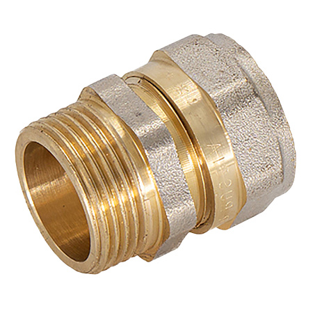 Муфта переходная 16х1/2"(Ø15) цанга/папа CTM CCM01612 (аналог ЗХ124) *10/200