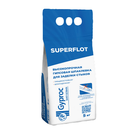Шпаклевка гипсовая для стыков Gyproc Superflot 5 кг Vetonit *1/3/108