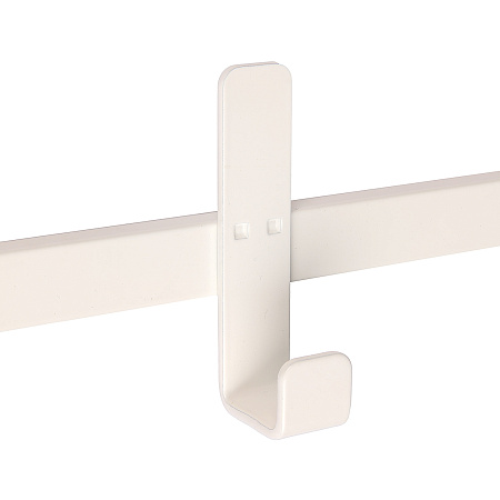 Вешалка настенная с полкой "Торонто 22Д" 2-х ярусная 670х270х545мм 9кр.с Дер. Белая ВСПТ22Д Б"ЗМИ"*1