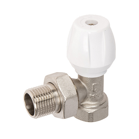 Клапан радиаторный регулирующий угловой 1/2"(Ø15) М/П CTM CARAVH12 *1/15