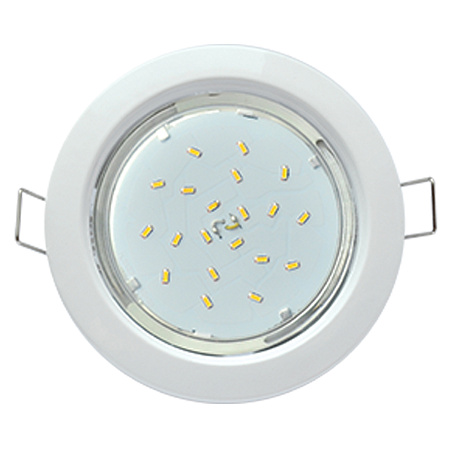 Светильник встраиваемый GX53 H4 Ecola без рефлектора Белый FW53H4ECB *10/50