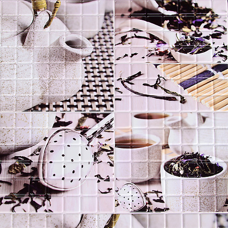 Панель стеновая ПВХ "ДЕКОПАН" Мозайка Чайная церемония (956*480 мм) 155 ЧЦ  *10