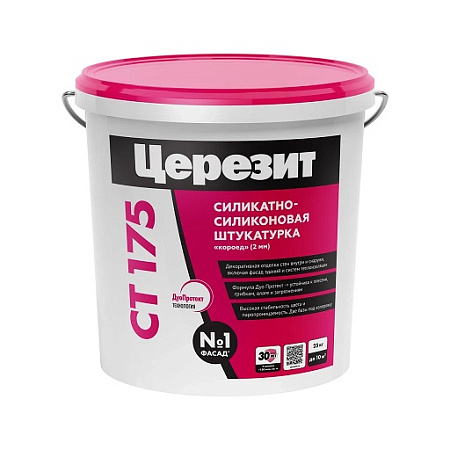 Штукатурка декоративная CT 175 Короед 25кг Церезит *1/24