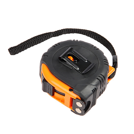 Рулетка  3м х19мм резино-пластик. корпус стальная лента фиксатор магнит арт.Ультра 3М-19ММ ЦИ *1/72