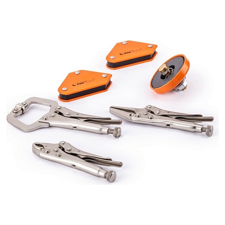 Приспособление для сварки: угольник магнит/клемма магнит/струбцина MULTI-6 FoxWeld*1/12