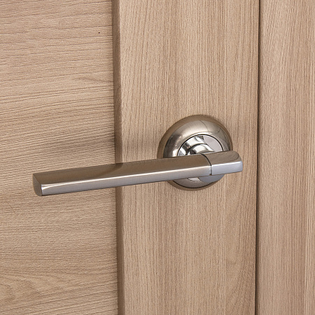 Ручка раздельная НИКЕЛЬ матовый/ХРОМ H-14092-A-NIS/CR Code Deco *1/18