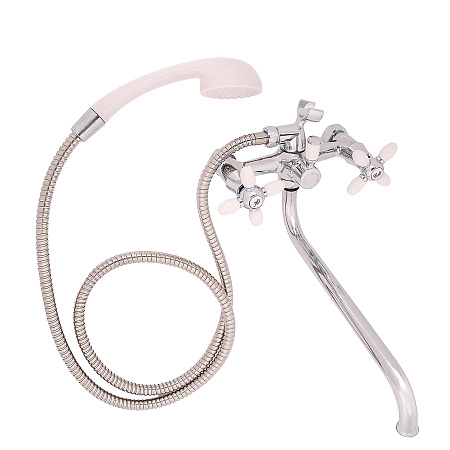 Смеситель д/ванны "Эверест"  В22-071А с 2 ручками (белый) *1/10