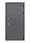Дверь металлическая 10 см Новелло Графит/Белый с зеркалом 960х2050 ПРАВАЯ ДВЕРНОЙ КОНТИНЕНТ *1