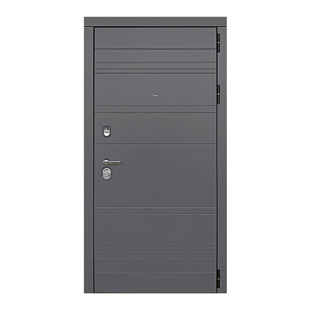 Дверь металлическая 10 см Новелло Графит/Белый с зеркалом 960х2050 ПРАВАЯ ДВЕРНОЙ КОНТИНЕНТ *1