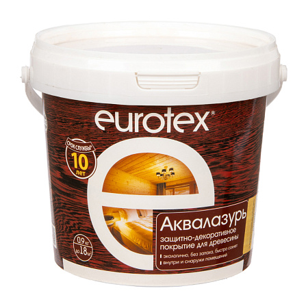 Защитно-декоративное покрытие для древесины акриловое сосна 0,9 кг Eurotex *1/6/384