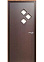 Дверь межкомнатная остеклённая "Стрела" Венге 600мм BROZEX-WOOD *1