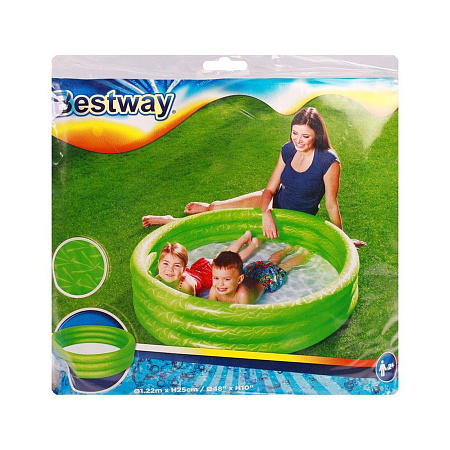 Бассейн надувной детский 122x25 см "Сияние" Bestway, цвет микс  (51025) *1/6