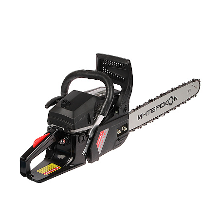 Пила цепная бензиновая 2Т 3,3л.с 52см3 шина45см цепь72зв. шаг3/8" паз1,5мм ПЦБ-18/52Л ИНТЕРСКОЛ *1/2