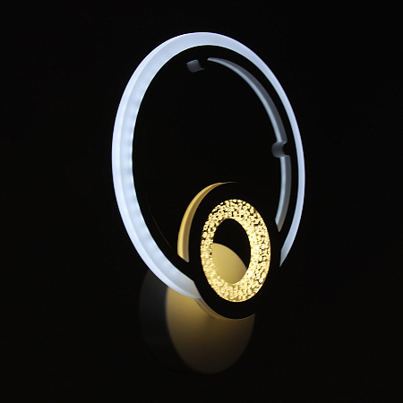 Бра YH575/1W WT 19W LED 220V 3000К-6500К (h=65, w=230, l=305) б/пульта VERNER LIGHTING *1