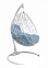 Кресло подвесное Кокон "Garda" капля, цвет белый, подушка микс (нагрузка до 120кг) М-групп *1