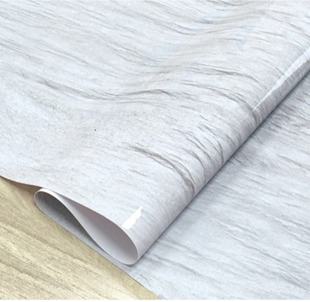 Клеёнка без основы "термо" гладкая "Мрамор св.-сер." шир.100см,толщ.0,65мм GW-52227"ТермоКлеёнка"*20