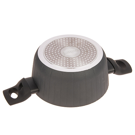 Кастрюля алюмин. антипригарная "Jarko" "Terra" д/ИНДУКЦ.плит 2,5л d20см Стек.кр. JTr-220-11 *1/3