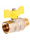 Кран шаровый 1/2" (Ø15) ГАЗОВЫЙ М/П бабочка GAZ LD Pride 47.15. (аналог ЖЗ72) *1/30