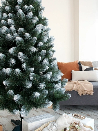 Елка  искусственная ПВХ "Белоснежная королева" премиум 1,8м *1/30