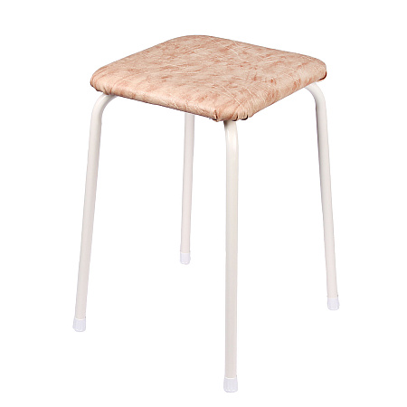 Табурет с мягким квадр.сидением, металл.опоры с dтруб d18мм "Легкий", цвета: "микс" Т271 "ЗМИ" *4