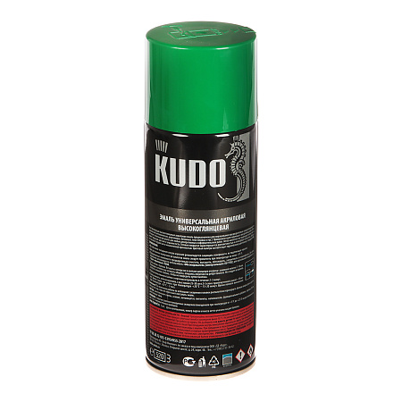 Эмаль-аэрозоль зеленый 520/270 мл RAL 6029 KUDO *1/12