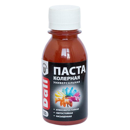 Колер паста красно-коричневый 0,1 кг ДАЛИ *8/48