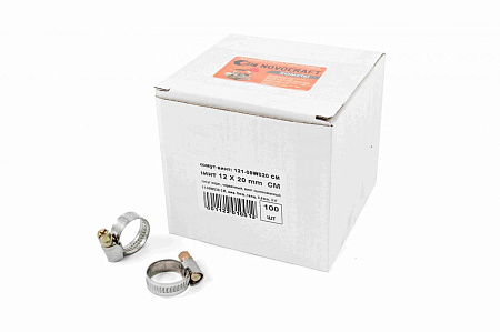 Хомут CRAFTMATE 12-20мм нерж.    *100/1200