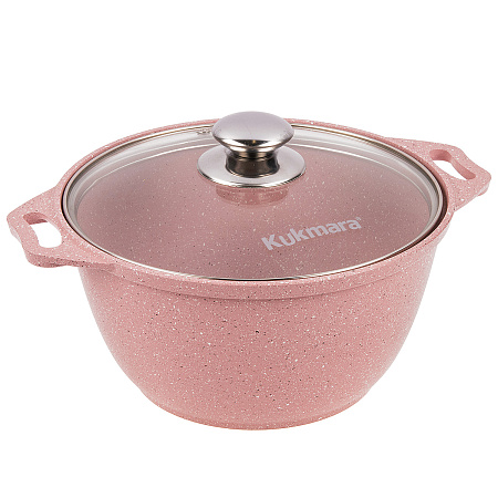 Кастрюля алюм. литая а/приг. Kukmara "Trendy style" Rose 3,0л Ст.кр. к31tsr *1/3