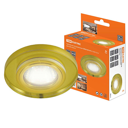 Светильник встраиваемый  СВ 03-05 MR16 50Вт G5.3 желт./золотоTDM SQ0359-0056 *1/50