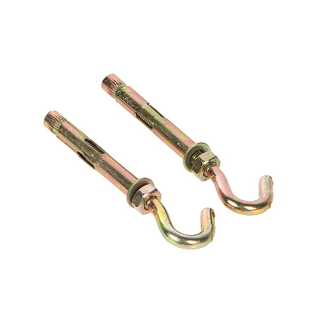 Анкерный болт М10х80мм с крюком М8 пакет (2шт) BROZEX  *10/100