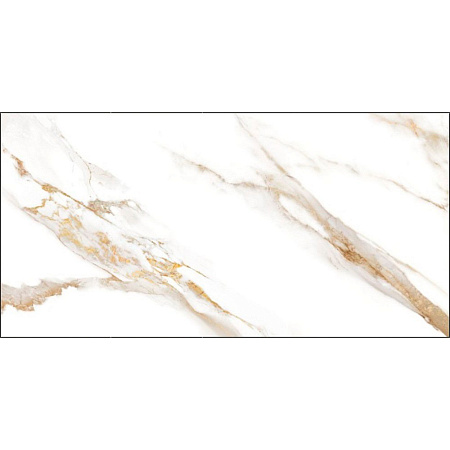 Керамогранит Calacatta Royal белый 600*1200*9,5 (0,72*2=1,44*30=43,2) GT120600103MR Глобал Тайл