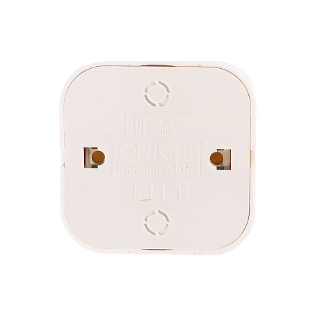 Выключатель "IONICH" ОП 2кл. белый с подсветкой IP20  1414 *10/200