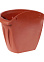 Кашпо пластм. настенное "Фелиция" 3,5л 240x17500мм h207мм Терракот С122Т ("Мартика")*1/32