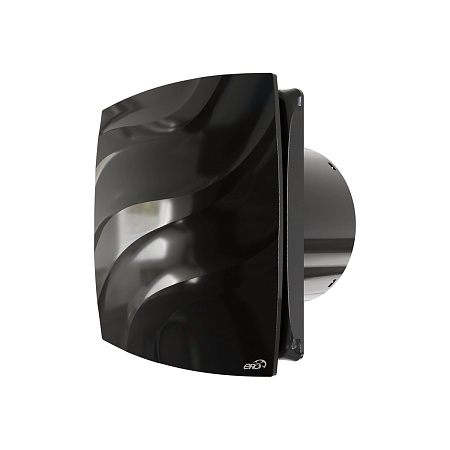 Вентилятор 100 С ERA WAVE Black classic (Ø100мм, обратный клапан 100 М3/час, 151х151х70 mm) *1/10