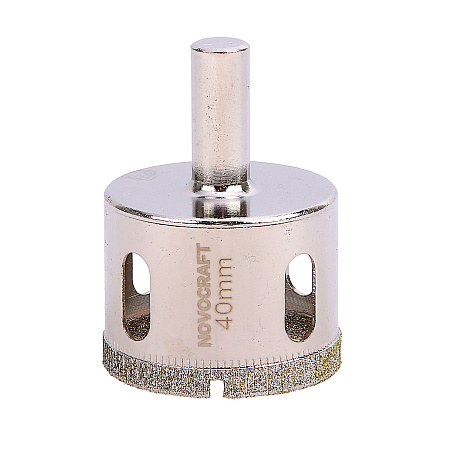 Коронка по стеклу/керамика  40мм алмазная (KAC040056301) Novocraft  *1/25