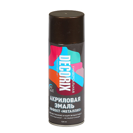 Эмаль-аэрозоль металлик античная бронза 520 мл DECORIX (A29) *1/12