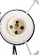 Бра N1944/1W BK+CH E27 1*40Вт (250*280*160)  VERNER LIGHTING *1