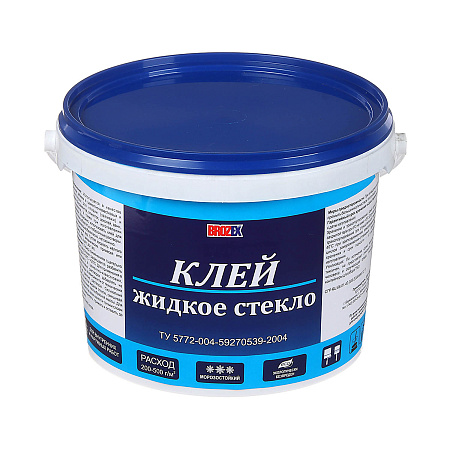 Жидкое стекло- клей   3,0 кг BROZEX  *4/192